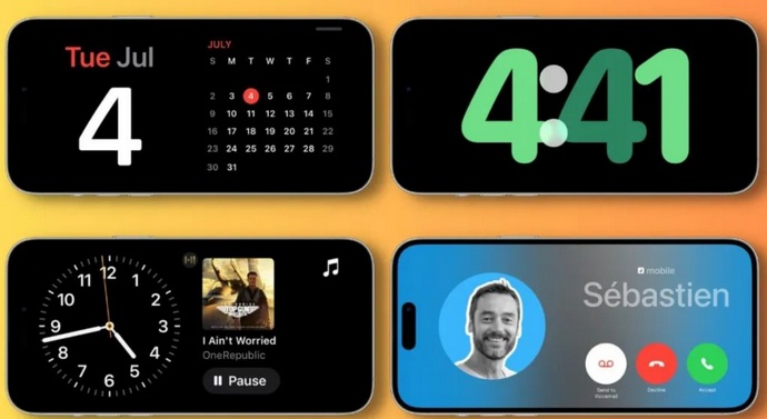 武平苹果手机维修分享iOS17横屏充电待机显示有什么好处 