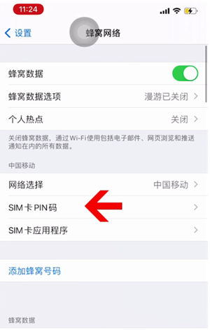 武平苹果14维修网分享如何给iPhone14的SIM卡设置密码 