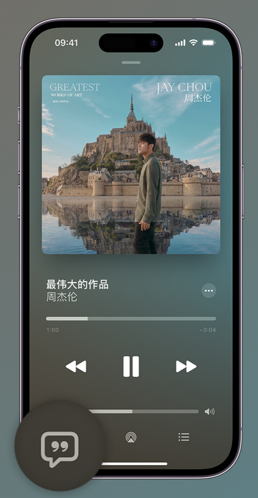 武平iphone维修分享如何在iPhone上使用Apple Music全新唱歌功能 